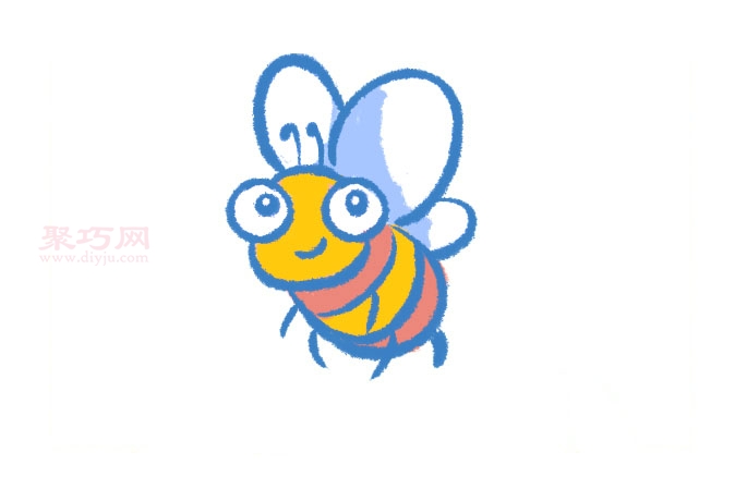 蜜蜂画法第5步