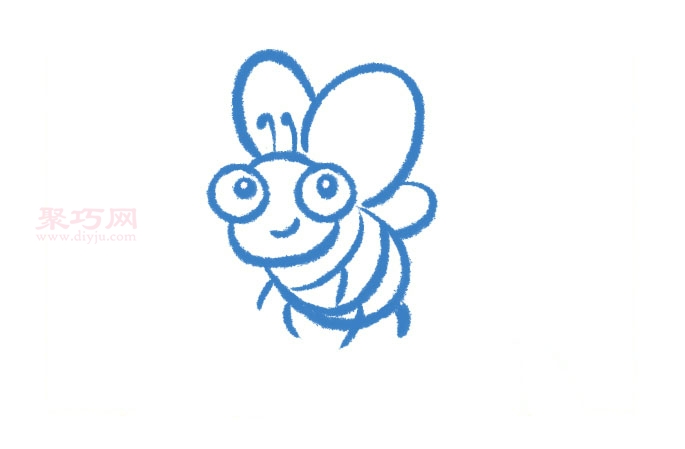 蜜蜂画法第4步