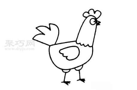 如何画公鸡才好看 来学公鸡简笔画画法