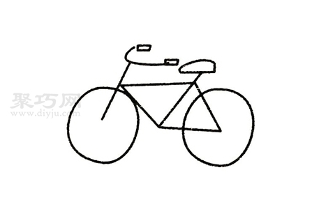 儿童画自行车简单画法 来学自行车简笔画