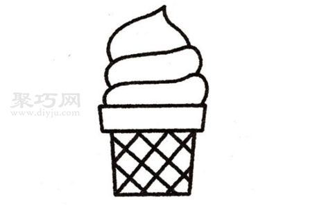 冰激淋如何画好看又简单 冰激淋简笔画步骤