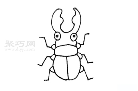 甲壳虫画法 一起来学甲壳虫简笔画