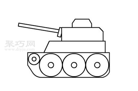 坦克怎么画好看又简单 坦克简笔画步骤