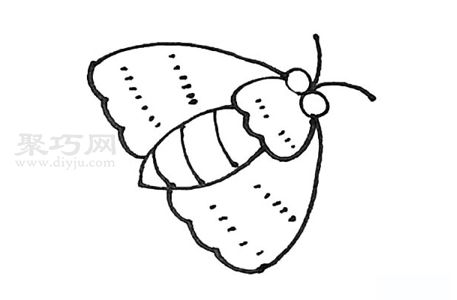 飞蛾的画法简笔图片