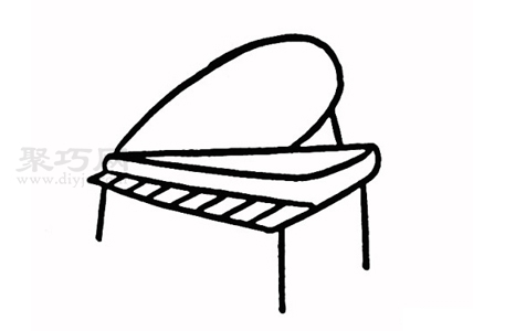 钢琴画法步骤图解 一起来学钢琴简笔画