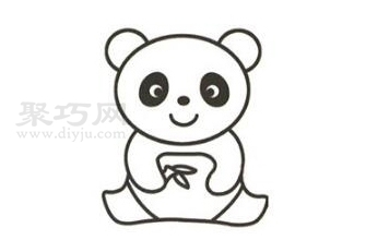 熊猫画法步骤 一起来学熊猫简笔画