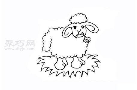 小绵羊如何画最简单 小绵羊简笔画画法