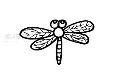 蜻蜓简笔画简单画法