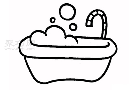 如何画浴缸简单又漂亮 浴缸简笔画画法