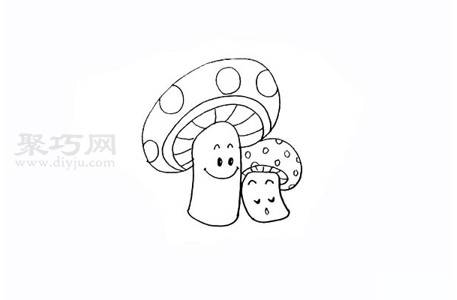 小蘑菇怎么画最简单 小蘑菇简笔画教程