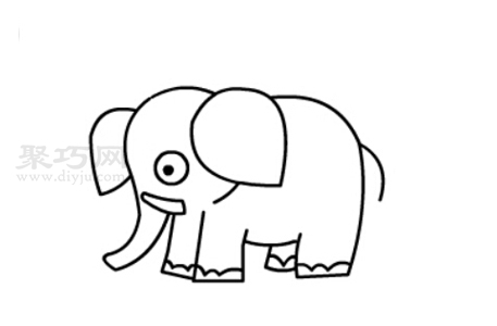 大象如何画才好看 大象简笔画教程