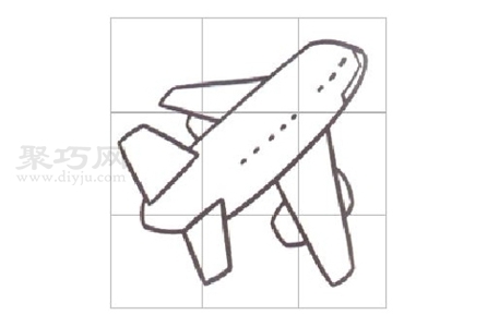 客机怎么画 来看客机简笔画画法