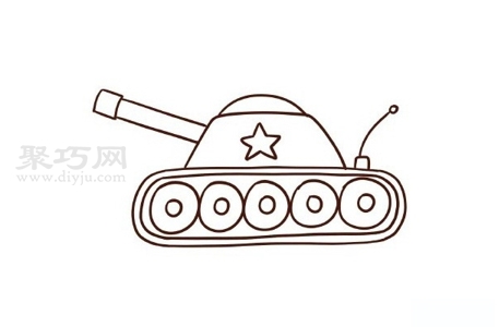 怎么画坦克好看又简单 坦克简笔画教程