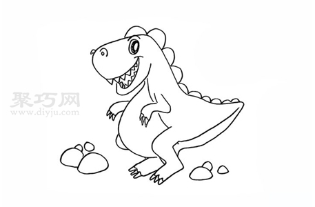 恐龙如何画 恐龙简笔画教程