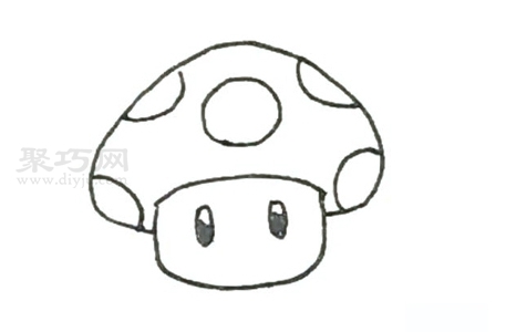 马里奥蘑菇简笔画如何画 来学马里奥蘑菇简笔画步骤