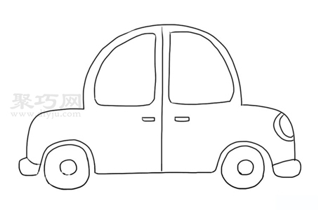 小轿车的画法图片