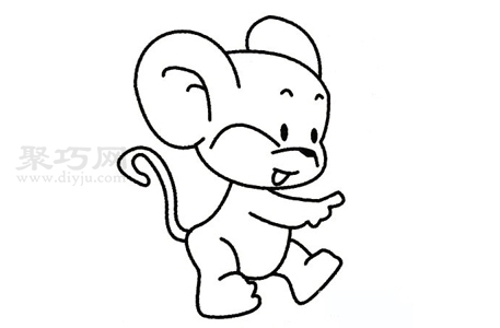 老鼠画法 一起来学老鼠简笔画