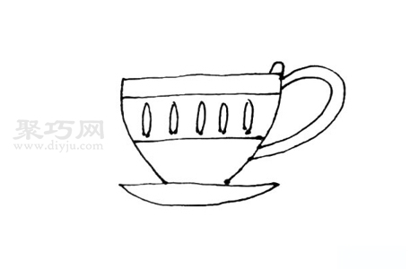 如何画茶杯 来学茶杯简笔画画法