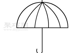雨伞简笔画如何画 雨伞简笔画步骤