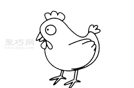 怎么画母鸡才好看 来看母鸡简笔画画法