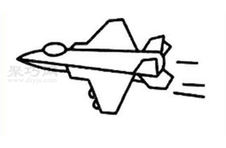 幼儿画战斗机教程 一起来学战斗机简笔画