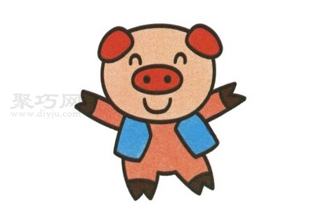 小猪如何画好看又简单 小猪简笔画画法