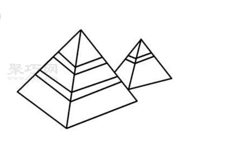 金字塔怎么画好看又简单 金字塔简笔画教程