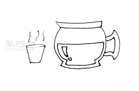 茶壶怎么画才好看 来看茶壶简笔画画法