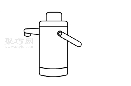 暖水瓶画法步骤图解 来学暖水瓶简笔画