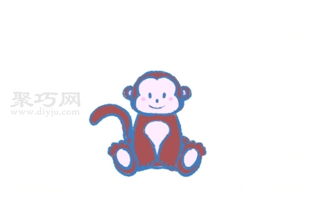 如何画猴子最简单 猴子简笔画教程