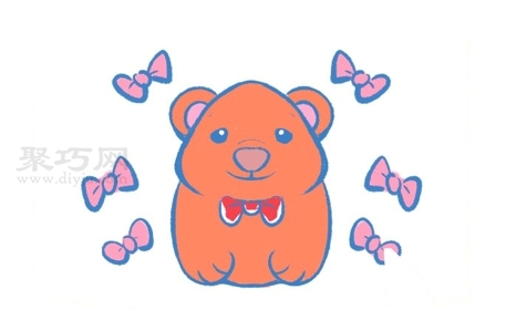 如何画胖胖的棕熊好看又简单 胖胖的棕熊简笔画教程