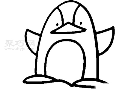 企鹅怎么画简单又漂亮 来看企鹅简笔画画法