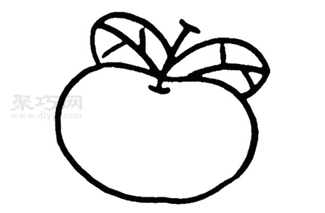 苹果如何画最简单 苹果简笔画教程