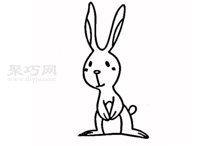 儿童画兔子步骤 一起来学兔子简笔画