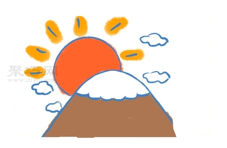 富士山如何画好看又简单 来看富士山简笔画画法