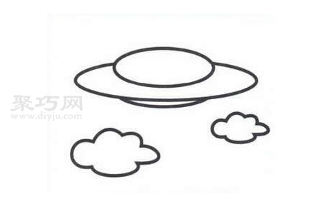 UFO飞碟怎么画简单又漂亮 UFO飞碟简笔画画法