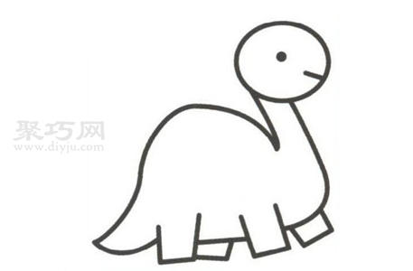 恐龙怎么画好看又简单 来学恐龙简笔画画法