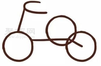 自行车怎么画简单又漂亮 自行车简笔画步骤
