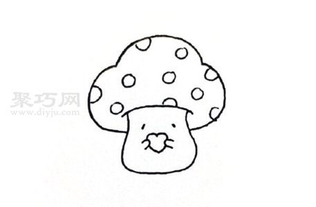 怎么画卡通小蘑菇？来学卡通小蘑菇简笔画画法