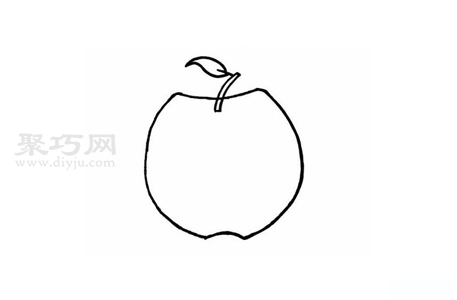 红苹果画法简单又漂亮 来学红苹果简笔画