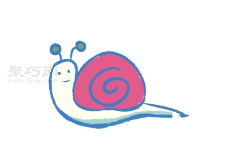 蜗牛如何画才好看 蜗牛简笔画画法