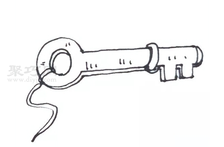 钥匙如何画好看又简单 来看钥匙简笔画步骤