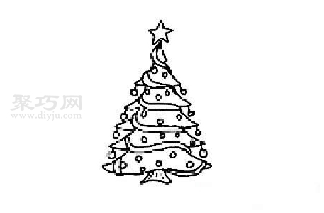 圣诞树如何画最简单 圣诞树简笔画教程