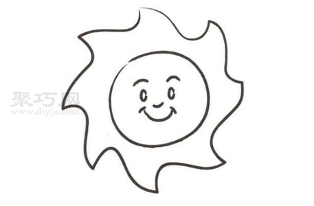 小朋友画太阳怎么画 来看太阳简笔画画法