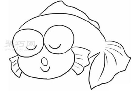 怎么画卡通小鱼最简单 卡通小鱼简笔画画法