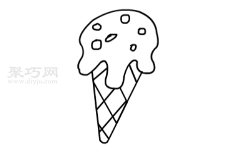 冰淇淋如何画简单又漂亮 来学冰淇淋简笔画画法