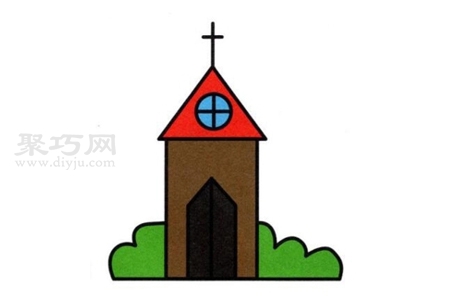 教堂如何画才好看 来看教堂简笔画画法