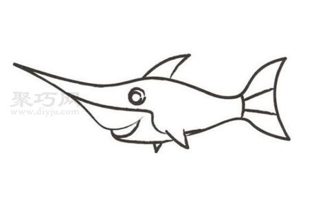 鲨鱼如何画好看又简单 鲨鱼简笔画教程