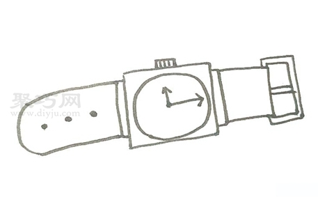 手表怎么画简单又漂亮 来学手表简笔画画法