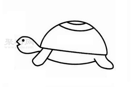 小乌龟怎么画才好看 一步一步教你画小乌龟简笔画